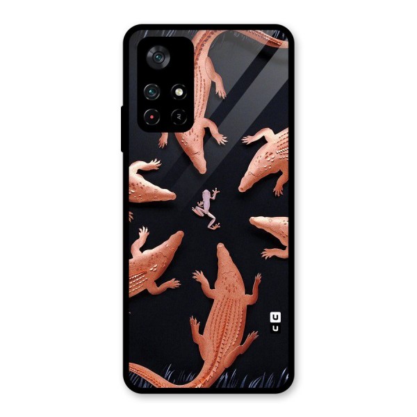 Brave Frog Glass Back Case for Poco M4 Pro 5G