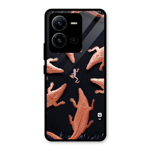 Brave Frog Glass Back Case for Vivo V25