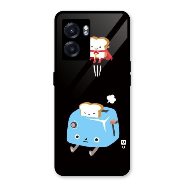 Bread Toast Glass Back Case for Oppo K10 (5G)