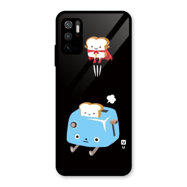 Bread Toast Glass Back Case for Poco M3 Pro 5G