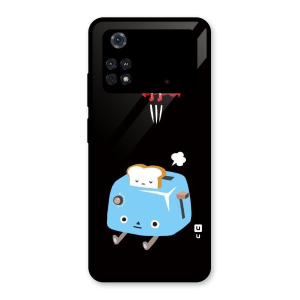 Bread Toast Glass Back Case for Poco M4 Pro 4G