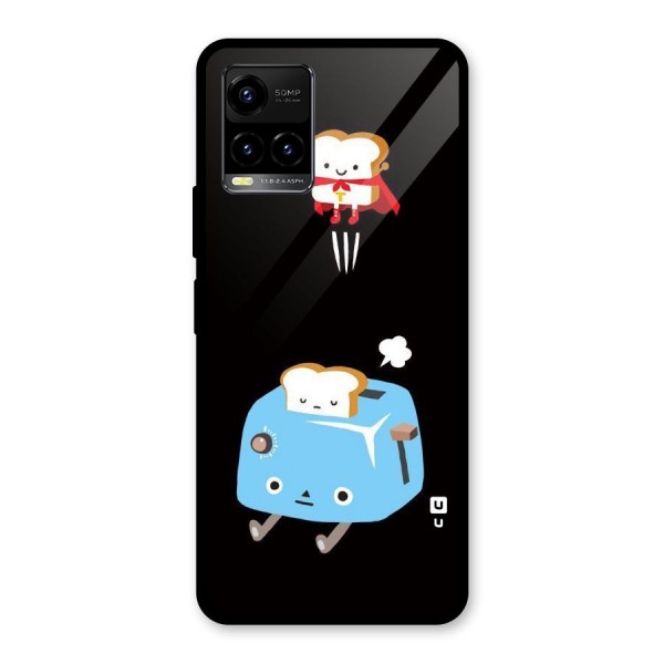 Bread Toast Glass Back Case for Vivo Y21 2021