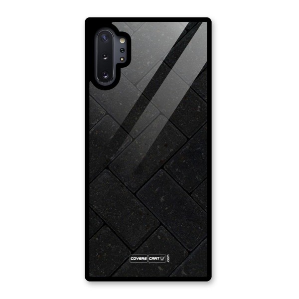 Bricks Pattern Glass Back Case for Galaxy Note 10 Plus