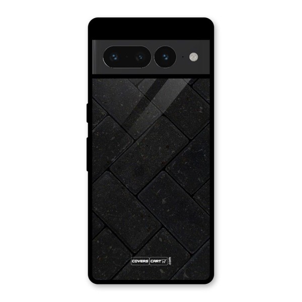 Bricks Pattern Glass Back Case for Google Pixel 7 Pro