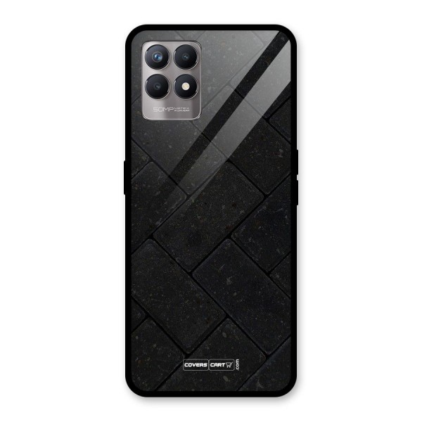 Bricks Pattern Glass Back Case for Realme 8i