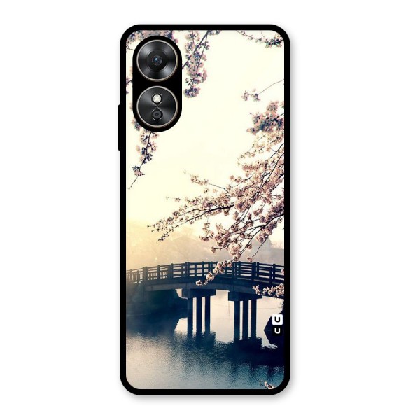 Bridge Blossom Glass Back Case for Oppo A17