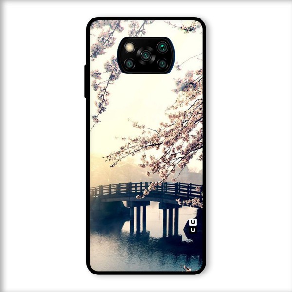 Bridge Blossom Glass Back Case for Poco X3