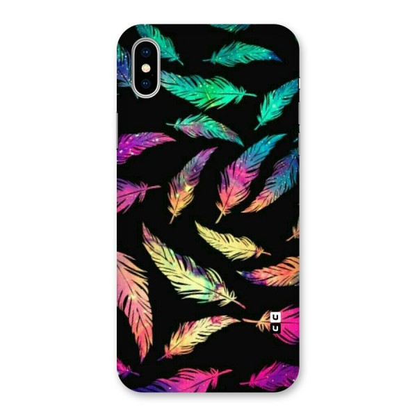 Bright Feathers Back Case for iPhone XS