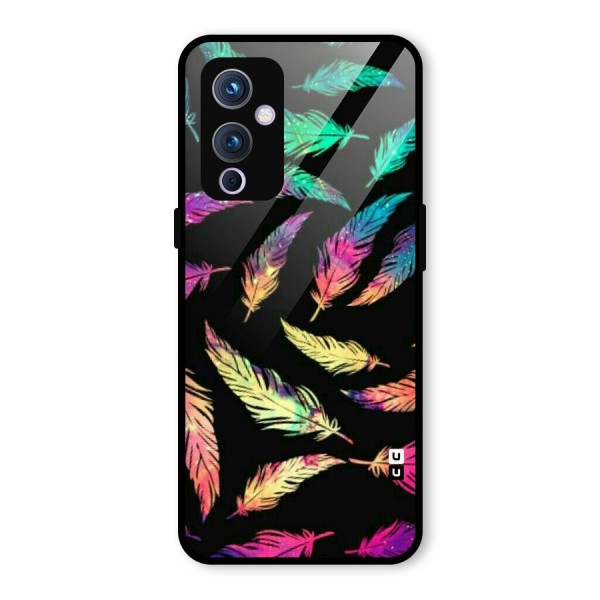 Bright Feathers Glass Back Case for OnePlus 9