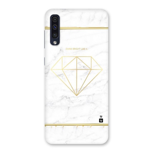 Bright Gold Diamond Back Case for Galaxy A50