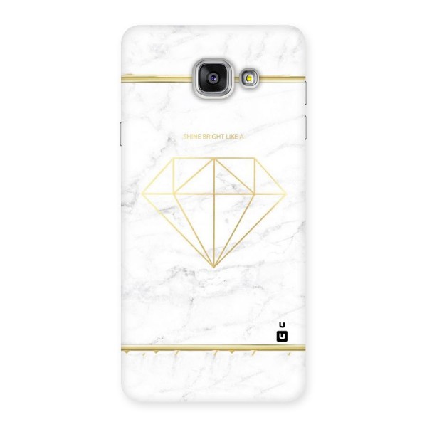 Bright Gold Diamond Back Case for Galaxy A7 2016