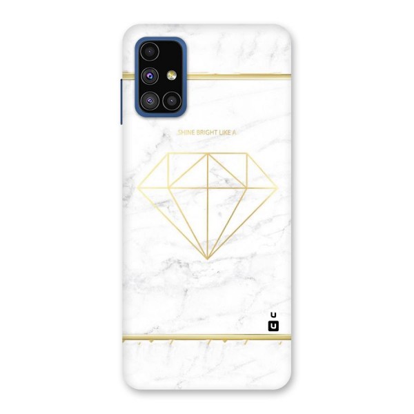 Bright Gold Diamond Back Case for Galaxy M51