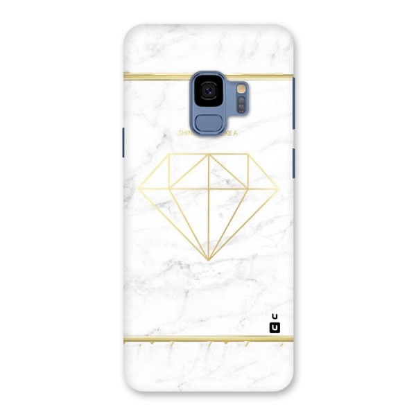 Bright Gold Diamond Back Case for Galaxy S9