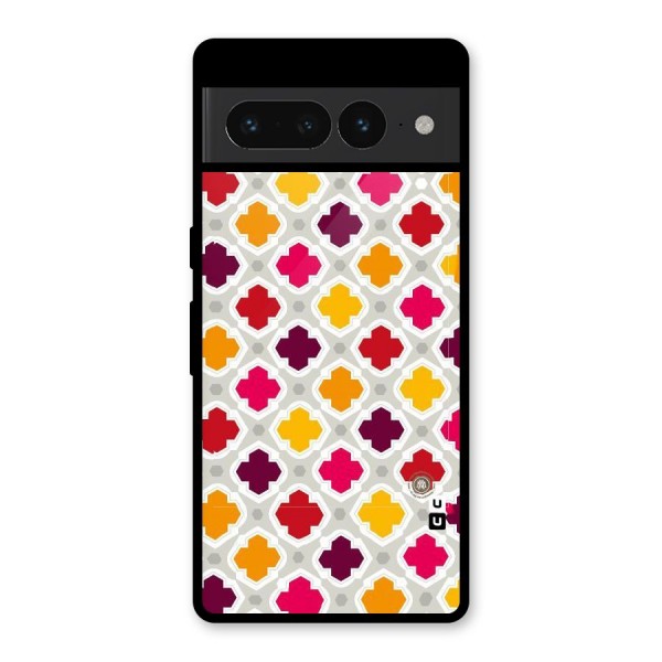 Bright Pattern Glass Back Case for Google Pixel 7 Pro