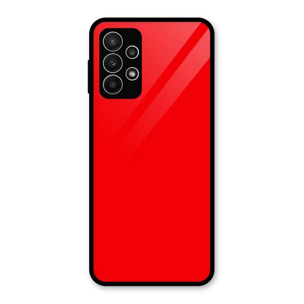 Bright Red Glass Back Case for Galaxy A23