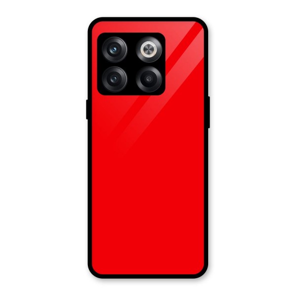 Bright Red Glass Back Case for OnePlus 10T