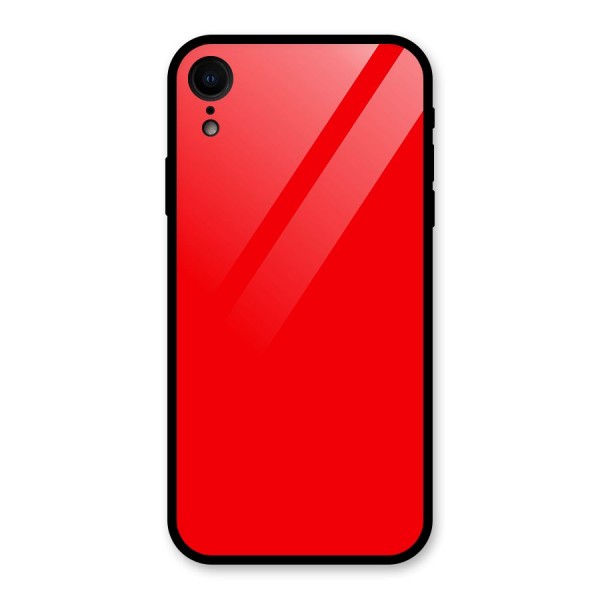 Bright Red Glass Back Case for XR