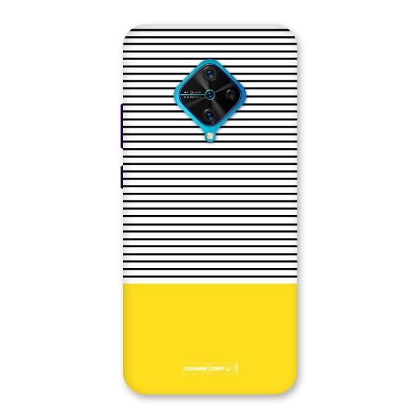 Bright Yellow Stripes Back Case for Vivo S1 Pro