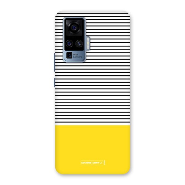 Bright Yellow Stripes Back Case for Vivo X50 Pro