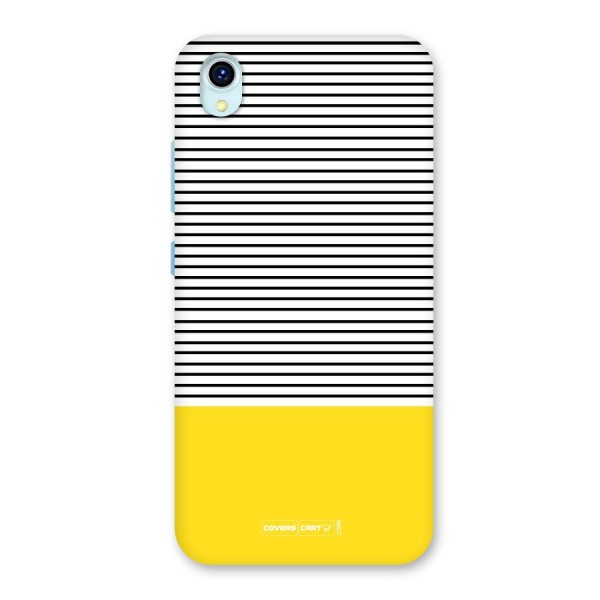 Bright Yellow Stripes Back Case for Vivo Y1s