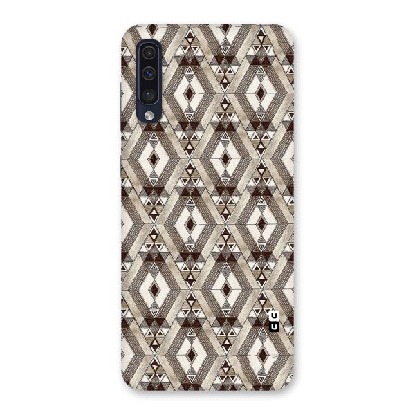 Brown Abstract Design Back Case for Galaxy A50