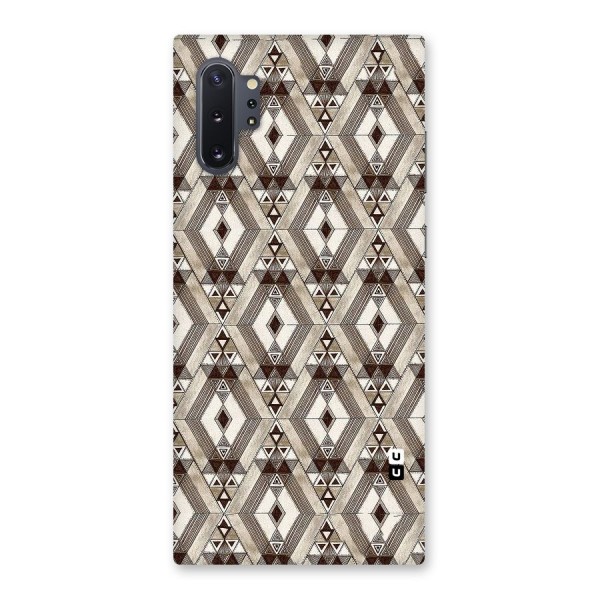 Brown Abstract Design Back Case for Galaxy Note 10 Plus