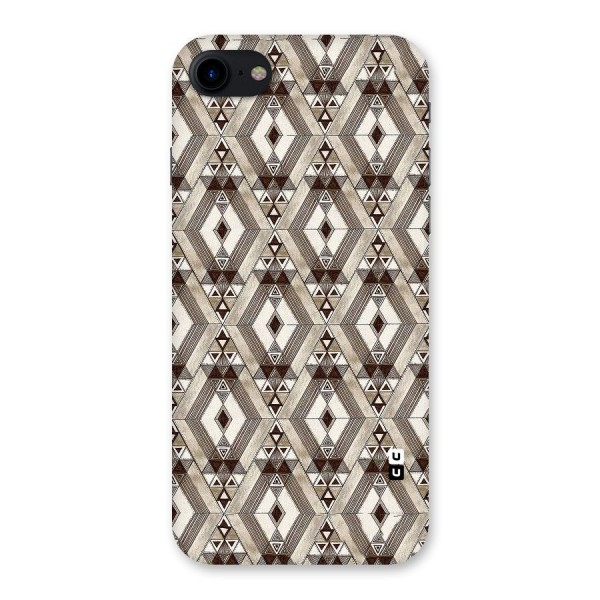 Brown Abstract Design Back Case for iPhone SE 2020