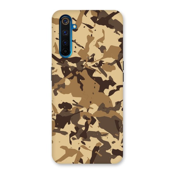 Brown Camouflage Army Back Case for Realme 6 Pro