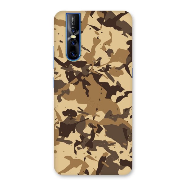 Brown Camouflage Army Back Case for Vivo V15 Pro