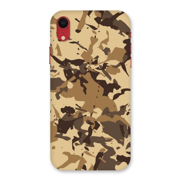 Brown Camouflage Army Back Case for iPhone XR