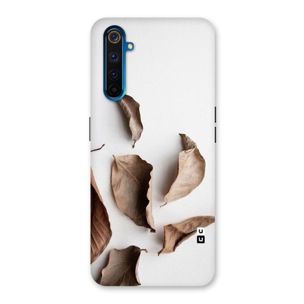 Brown Dusty Leaves Back Case for Realme 6 Pro