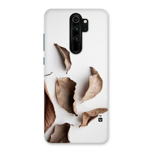 Brown Dusty Leaves Back Case for Redmi Note 8 Pro