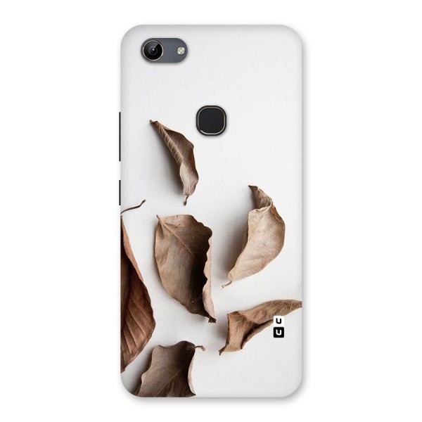 Brown Dusty Leaves Back Case for Vivo Y81