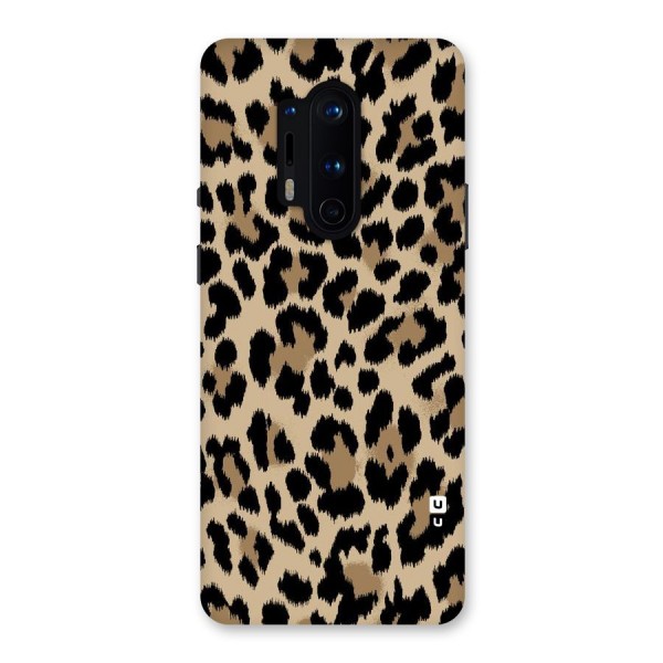 Brown Leapord Print Back Case for OnePlus 8 Pro