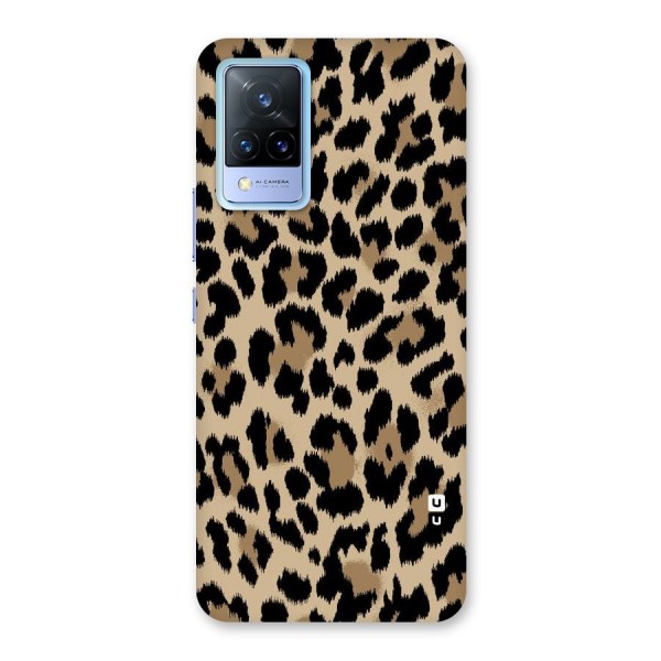 Brown Leapord Print Back Case for Vivo V21 5G