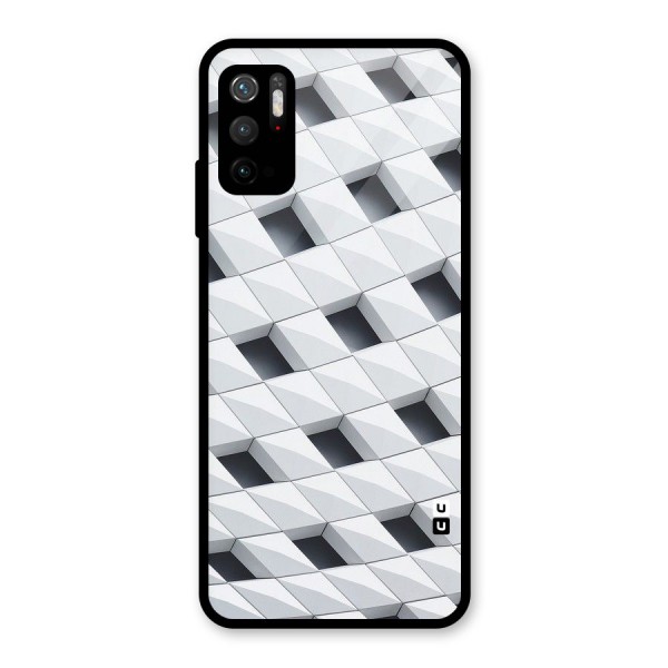 Building Pattern Glass Back Case for Poco M3 Pro 5G