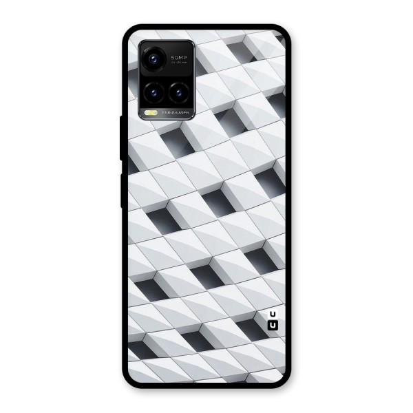 Building Pattern Glass Back Case for Vivo Y21 2021