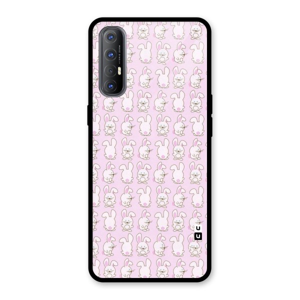 Bunny Cute Glass Back Case for Oppo Reno3 Pro