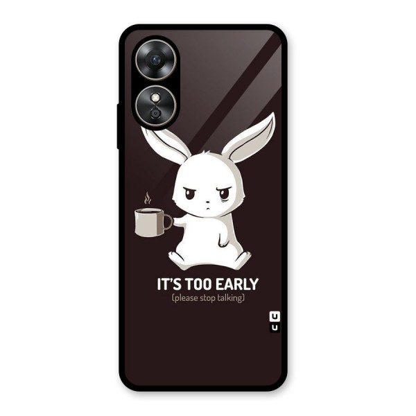 Bunny Early Glass Back Case for Oppo A17