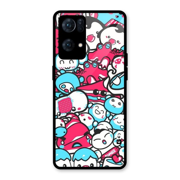 Bunny Quirk Glass Back Case for Oppo Reno7 Pro 5G