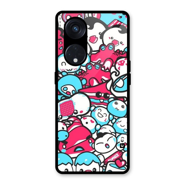 Bunny Quirk Glass Back Case for Reno8 T 5G