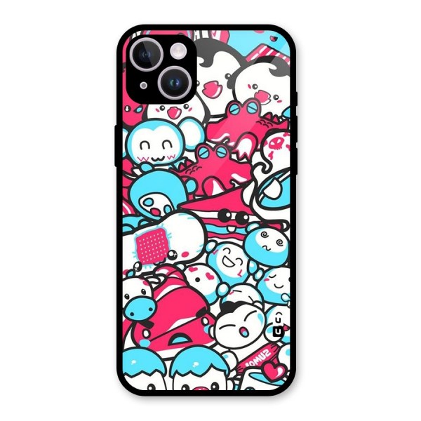 Bunny Quirk Glass Back Case for iPhone 14 Plus