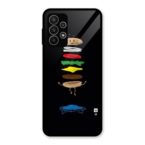 Burger Jump Glass Back Case for Galaxy A23