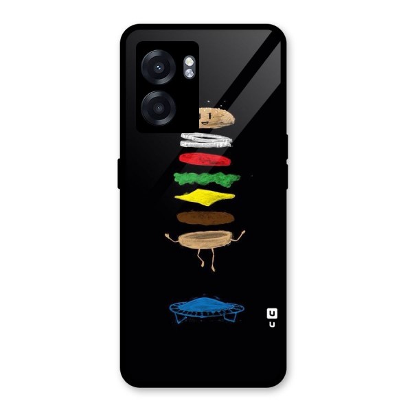 Burger Jump Glass Back Case for Oppo K10 (5G)