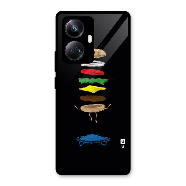 Burger Jump Glass Back Case for Realme 10 Pro Plus