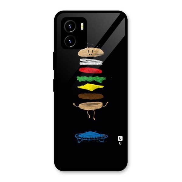 Burger Jump Glass Back Case for Vivo Y15s