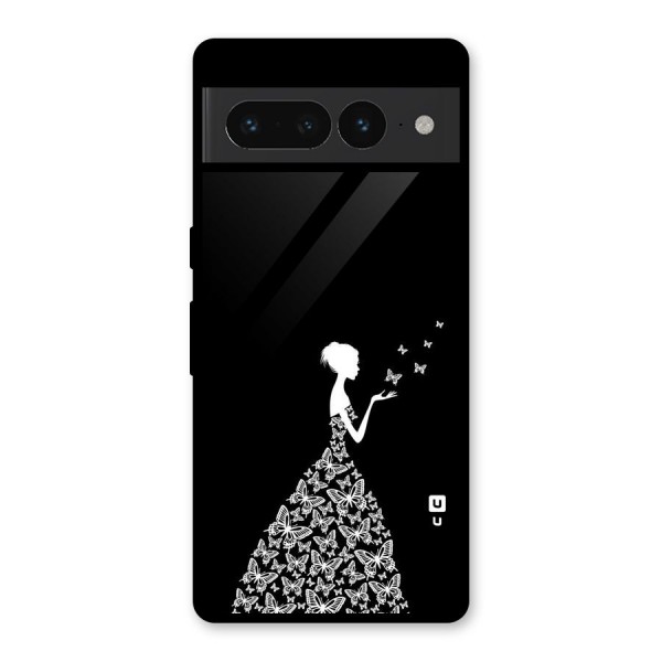 Butterfly Dress Glass Back Case for Google Pixel 7 Pro