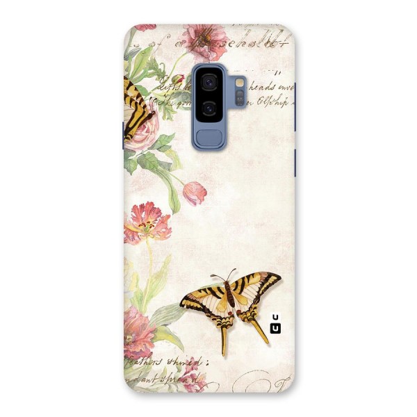 Butterfly Floral Back Case for Galaxy S9 Plus