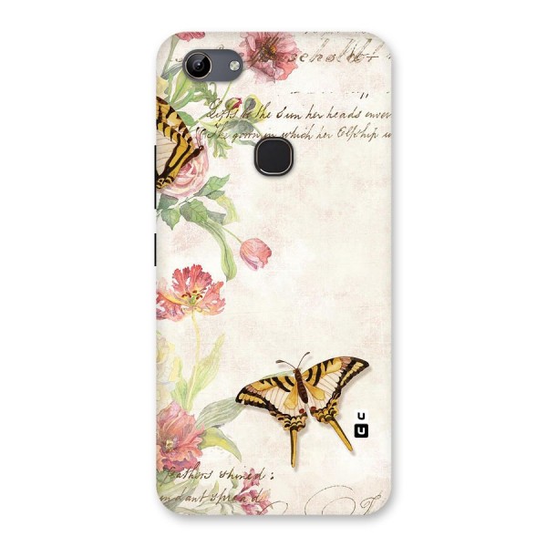 Butterfly Floral Back Case for Vivo Y81