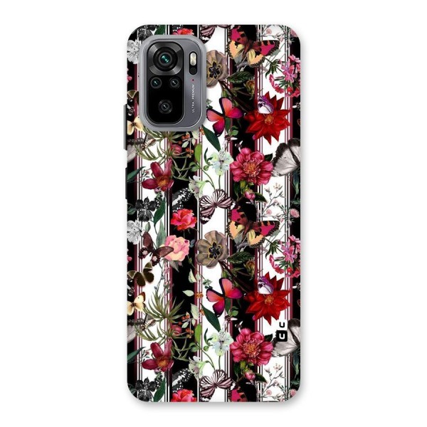 Butterfly Flowers Back Case for Redmi Note 10